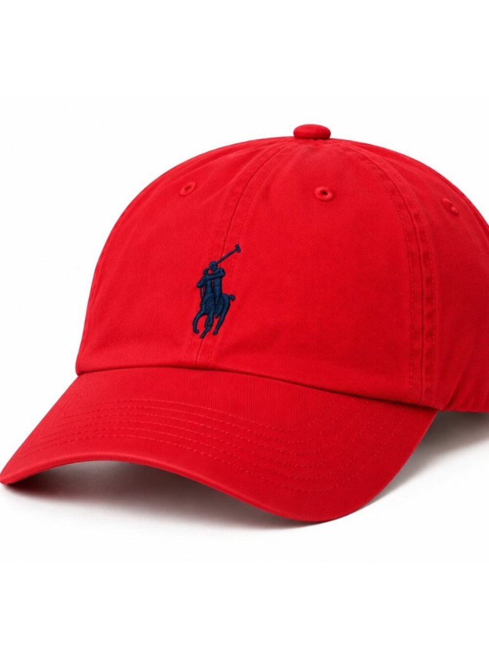 Polo Ralph Lauren Men's One Size Cotton Chino Adjustable Ball Cap Red